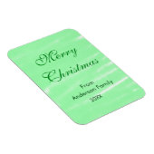 パステルグリーンウォーター色メリークリスマスボモダンー マグネット (右側)