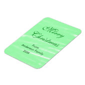 パステルグリーンウォーター色メリークリスマスボモダンー マグネット (左側)