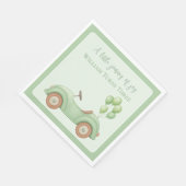 パステルグリーンカー&バルーンペーパーナプキン スタンダードランチョンナプキン (角)