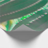 パステルグリーンサボテン植物葉パステル ラッピングペーパー (角)