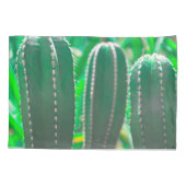 パステルグリーンサボテン葉植物 枕カバー (裏面)