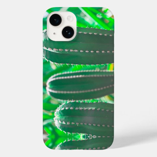 パステルグリーンサボテン葉植物 Case-Mate iPhoneケース (裏面)