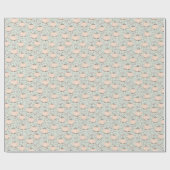 パステルグリーンスウィートリトルカンプキンベビー ラッピングペーパー (フラット)