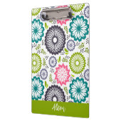 パステルグリーンティール（緑がかった色）花ヴィンテージフローラ名 クリップボード (左)