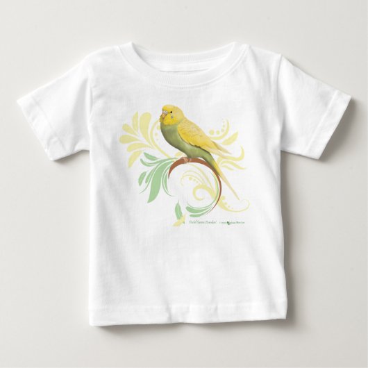 パステルグリーンパレーケ ベビーTシャツ (正面)