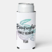 パステルグリーンパープルトバルタートルファミリー懇親会 スリム缶クーラー (Seltzer正面)