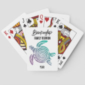 パステルグリーンパープルトバルタートルファミリー懇親会 トランプ (裏面)