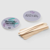 パステルグリーンパープルトバルタートルファミリー懇親会 ハンドファン (組立なし)