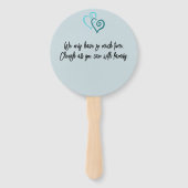 パステルグリーンパープルトバルタートルファミリー懇親会 ハンドファン (裏面)