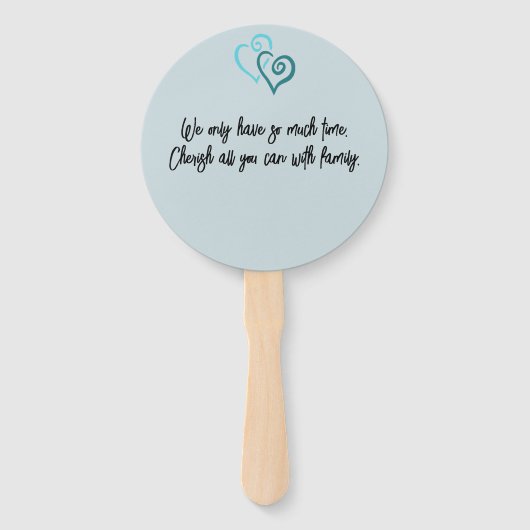 パステルグリーンパープルトバルタートルファミリー懇親会 ハンドファン (裏面)