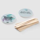 パステルグリーンパープルトバルタートルファミリー懇親会 ハンドファン (組立なし)