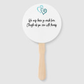 パステルグリーンパープルトバルタートルファミリー懇親会 ハンドファン (裏面)