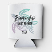 パステルグリーンパープルトバルタートルファミリー懇親会 缶クーラー (正面)