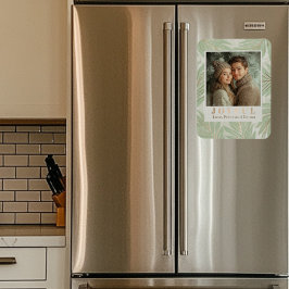 パステルグリーンパームツリーホリデイ マグネット