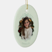 パステルグリーンフォトシンプルオーナメント セラミックオーナメント (右)