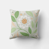 パステルグリーンフローラガーデン装飾用クッション クッション (裏面)