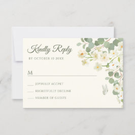 パステルグリーンフローラ 出欠カード