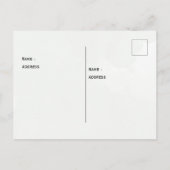 パステルグリーンベージュのベイビーシャワーポストカード ポストカード (裏面)