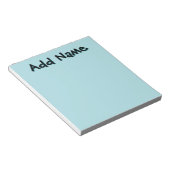 パステルグリーンユニークパーソナライズされた先生 ノートパッド (アングル)