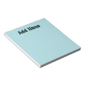 パステルグリーンユニークパーソナライズされた先生 ノートパッド (アングル)