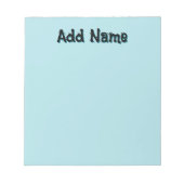 パステルグリーンユニークパーソナライズされた先生 ノートパッド (正面)