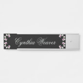 パステルグリーンランぶら下がったズデスクネームプレート サインプレート (正面)