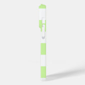 パステルグリーン市松模様にジンガムパターン Case-Mate iPhoneケース (裏面 / 左)