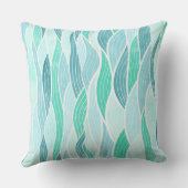 パステルグリーン抽象芸術装飾用クッション アウトドアクッション (裏面)