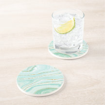 パステルグリーン液体大理石の背景