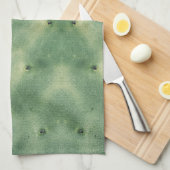パステルグリーン淡い色のペリカリ キッチンタオル (四つ折り)