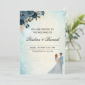 パステルグリーン結婚式招待状 招待状 (スタンド正面)