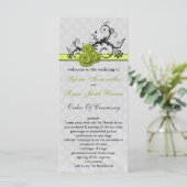 パステルグリーン結婚式 プログラム (スタンド正面)