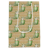 パステルグリーン&クリームアイリッシュ飲料 ミディアムペーパーバッグ (裏面)