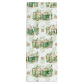 パステルグリーン&クリームアイリッシュ飲料 ワインギフトバッグ (裏面)