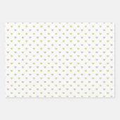 パステルグリーン&タンテディベアフェイスHEARTS PLAID ラッピングペーパーシート (正面2)