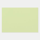 パステルグリーン & ホワイトのシェブロン ウェディング バースデー ラッピングペーパーシート (正面3)