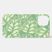 パステルグリーンCOの植物ジャングルのシームレスな模様 Case-Mate iPhoneケース (裏面 (横))