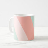 パステルグルーヴィレトロヴィンテージカラフルパターン コーヒーマグカップ (正面左)