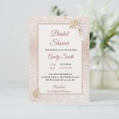 パステルグレーシルクブライダルシャワーインビンテーション 出欠カード (スタンド正面)