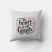 パステルグレーハートフェルトファミリー引用文 クッション (裏面)