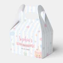 パステルケーキパーティー女の子ファーストバースデー