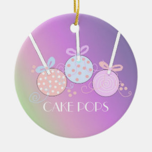 パステルケーキポップス セラミックオーナメント