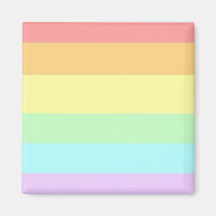 パステルゲイLGBTプライド月旗 マグネット