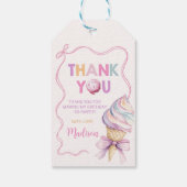 パステルコケットアイスクリームガールズ誕生日 ギフトタグ (裏面)