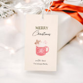 パステルココアマグクッキーメリークリスマス ギフトタグ