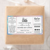 パステルコットンキャンディ香り豆ろうそくラベル ラベル (インサイチュ)