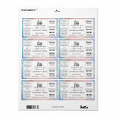 パステルコットンキャンディ香り豆ろうそくラベル ラベル (フルシート)