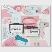 パステルコラージドリーム ラッピングペーパー (フラット)