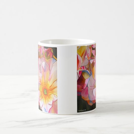 パステルコルネリアバラウォーターカラーアート絵画ズ コーヒーマグカップ (中央)