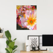 パステルコルネリアバラウォーターカラーアート絵画ズ ポスター (ホームオフィス)